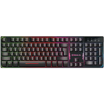 Клавіатура REAL-EL Gaming 8700 Black Чорний 39809