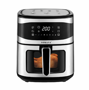 Аерогриль Sokany SK-10050 мультипіч 1800 Вт аерофритюрниця 8.5л Сірий