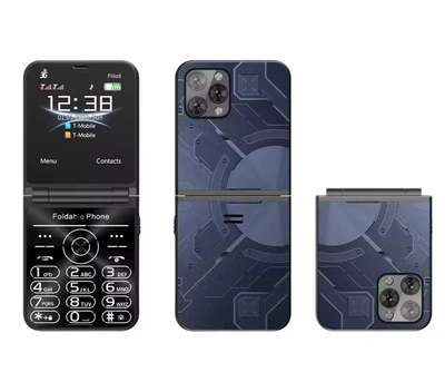 Кнопковий складний мобільний телефон SERVO Foldable Phone Flilo 9 2SIM синій