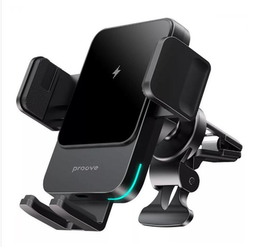 Автомобільний тримач з Бездротовим ЗП Proove Sonic 15W black