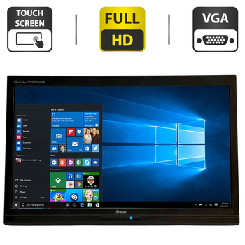 Монитор Iiyama ProLite T2250MTS / 22" (1920x1080) TN Touch / USB, VGA, DVI / Встроенные колонки 2x 1W / VESA 100x100 б/у