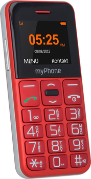 Telefon komórkowy MyPhone Halo Easy PL, EN Red (TEL000346)