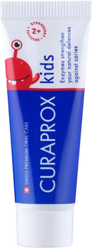 Детская зубная паста Curaprox Kids Клубника от 2-х лет 10 мл (7612412429602)