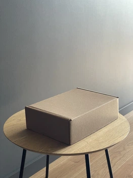 Самосборная картонная коробка Новой Почты 340x240x100 крафт 2 кг стандарт