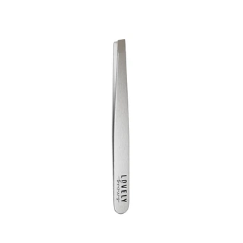 Пинцет для бровей Lovely Brows классический серебряный