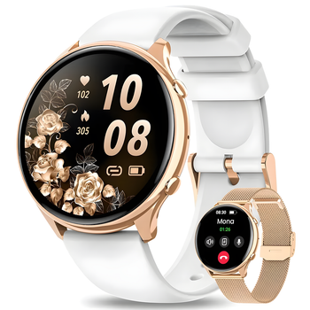Женские умные часы DekeFit 1.39" Smart Watch Фитнес-браслет с мониторингом здоровья, звонками для iPhone Andro
