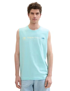 Майка Tom Tailor М0135290 (1041866) колір блакитний (М0135290 - 200384)
