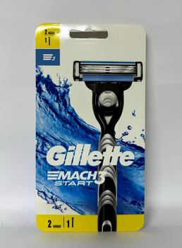 Ручная бритва Gillette Mach3 Start + смінні леза 2 шт