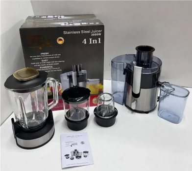 Соковыжималка блендер измельчитель кофемолка Zepline ZP-122 4 в 1 3000 Вт