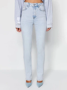 Джинси Slim Fit жіночі Trendyol TWOAW23JE00657 38 Light Blue (8683048084809)