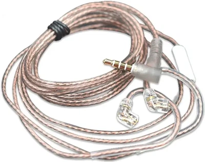 Кабель сменный для наушников KZ 3,5 мм c-pin с Микрофоном