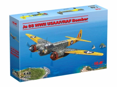 Сборная модель ICM Ju 88 USAAF/RAF Бомбардировщик 2 МВ 48227