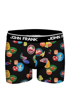 Труси боксери John Frank 46(S) Чорний принт (Frutts) (111071)