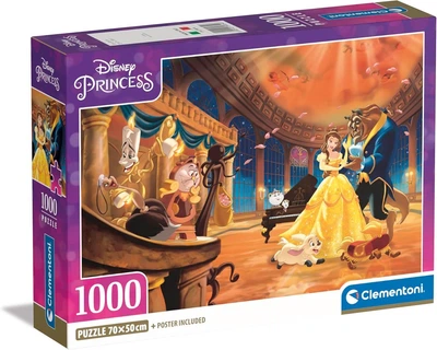 Пазл Clementoni Disney Princess Beauty & The Beast Красавица и чудовище 1000 шт. (39854)