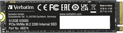 SSD m2 NVME Verbatim Vi3000 512 GB (49374)