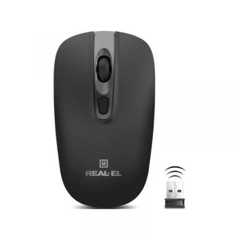 Мышь беспроводная real-el rm-350 w Black