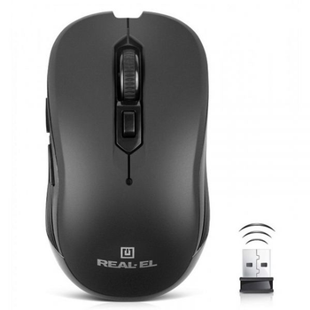 Мышь беспроводная real-el rm-331 w Black