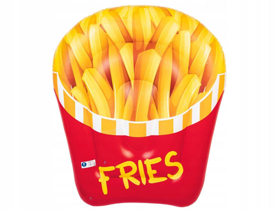 Надувний матрац для плавання Fries Crivit 147х126х29см Червоний з жовтим