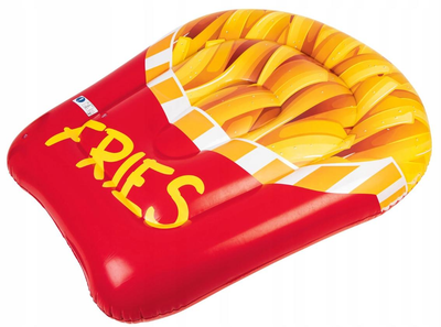 Надувний матрац для плавання Fries Crivit 147х126х29см Червоний з жовтим