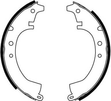Гальмівні колодки барабанні DAIHATSU - TOYOTA Charmant/Carina/Celica/Chaser/Corolla/Corolla Coupe/C TRW GS8047 TRW (GS8047)