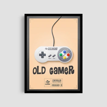 Постер Roomy "SNES Controller" Хенг-постер A2 (59.4x42 cm.)