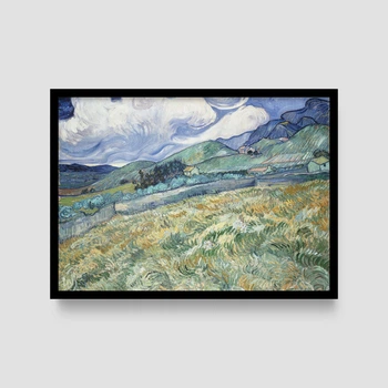 Постер Roomy "Landscape From Saint Remy" Белая рамка с антибликовым стеклом A2 (59.4x42 cm.)