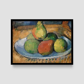Постер Roomy "Plate Of Fruit" Біла рамка з глянцевим склом A4 (29.7x21 cm)