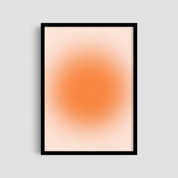 Постер Roomy "Orange Glow" Біла рамка з антибліковим склом A2 (59.4x42 cm.)