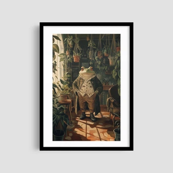 Постер Roomy "Fancy Frog" Чорна рамка з глянцевим склом A4 (29.7x21 cm)