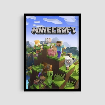 Постер Roomy "Minecraft Block World" Без рамки A4 (29.7x21 cm)