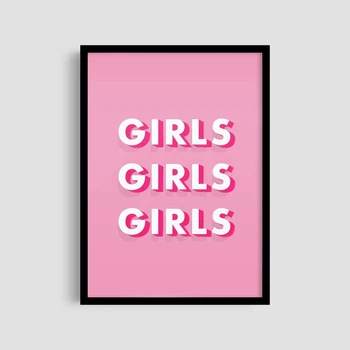 Постер Roomy "Girls Girls" Без рамки A2 (59.4x42 cm.)