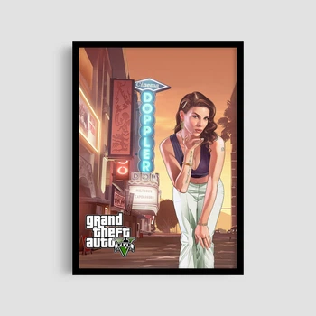 Постер Roomy "GTA V Retro" Без рамки A4 (29.7x21 cm)