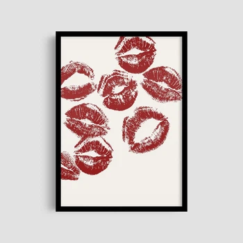 Постер Roomy "Lip Kisses" Без рамки A4 (29.7x21 cm)