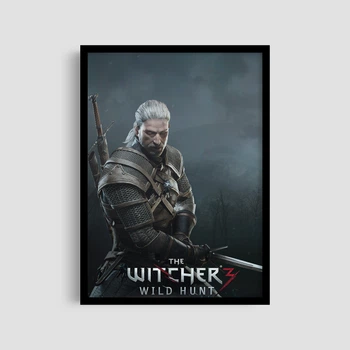 Постер Roomy "The Witcher Geralt Portrait" Черная рамка с антибликовым стеклом A2 (59.4x42 cm.)