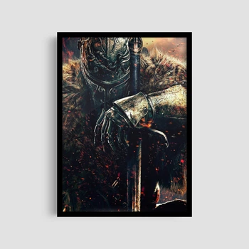 Постер Roomy "Noble Knight" Чорна рамка з глянцевим склом A1 (84.1x59.4 cm.)