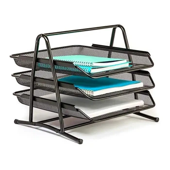 Лоток для паперу горизонтальний Document Tray 3 відділення 35 х 27 х 26 см (ST00268)