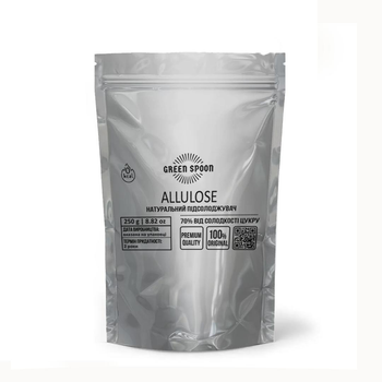 Аллюлоза GREEN SPOON 250 г, натуральный замінник цукру, підсолоджувач Allulose