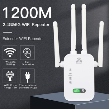 Ретранслятор Wi-Fi 5Ghz/2.4Ghz AC1200Mbps