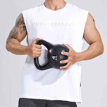Майка для фітнесу MUSCLEATTACK 4158 M Білий