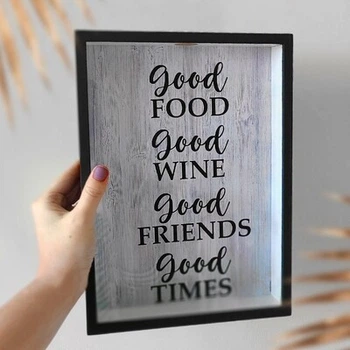 Копилка для винных пробок Good food Good wine Presentville 30,5х21,5х4 см 000310117