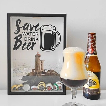 Модная копилка для крышек от пива Save water, drink beer Presentville 30,5х21,5х4 см (dec0009561)