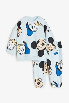 Детский утепленный спортивный костюм Микки Маус для мальчика H&M 92 см (1,5-2Y) голубой
