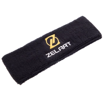 Повязка на голову (1шт) ZELART BC-2972 (хлопок, PL, эластан, безразмерный, черный)