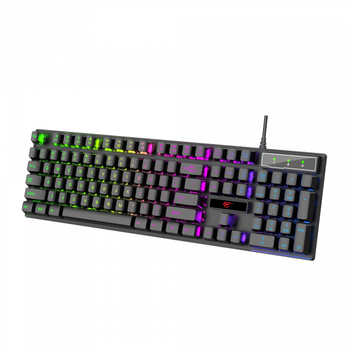 Мембранная клавиатура игровая HAVIT HV-KB101L RGB Black