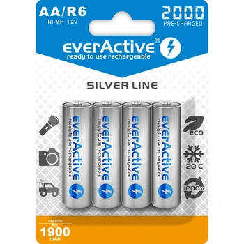 Аккумулятор EverActive EVHRL6-2000, AA, 2000 mAh, Ni-MH, блистер 4 шт