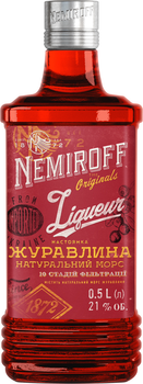 Настоянка Nemiroff Originals Журавлина 0.5 л 21% (4820181429867_4820181429829)