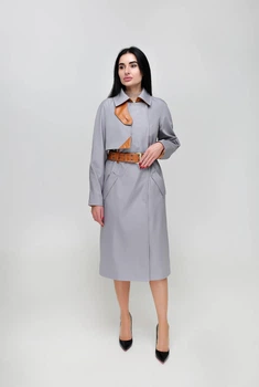 Плащ В-1295 Favoritti 44 Світло-сіро-фіолетовий Тон 47 (4900000267877)