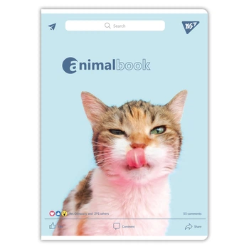 Тетрадь для записів Yes Animalbook 48 А4 аркушів клітинка