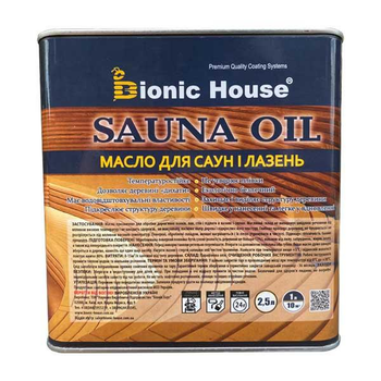 Олія для саун та банних полиць Bionic House Sauna Oil 2.5 л