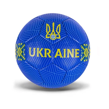 М'яч футбольний Збірна України №5 ПВХ блакитний (FU2582BL)